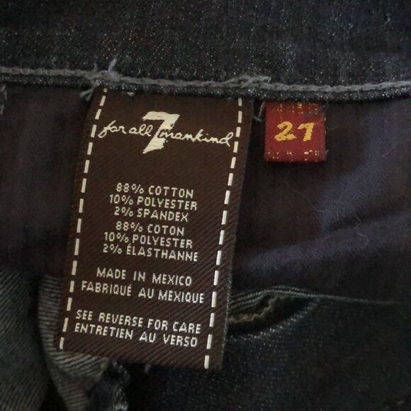 7 For All Mankind Embellished Bootcut Jeans 27 - Picture 5 of 5